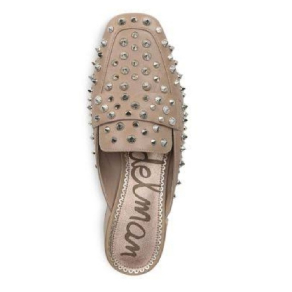 Sam Edelman Augustus Nude Studded Mules - Picture 5 of 8